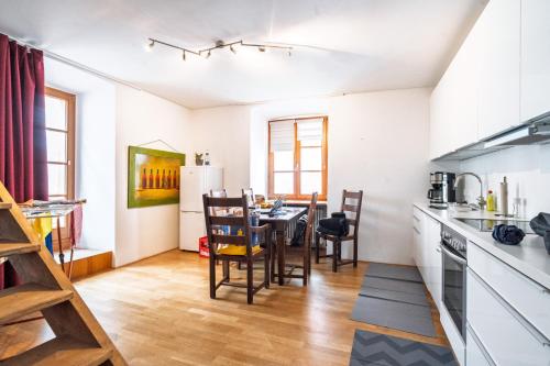 Η κουζίνα ή μικρή κουζίνα στο Klostermeisterhaus