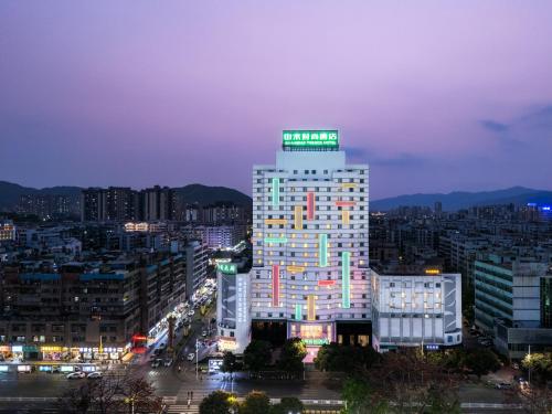 Uma visão geral de Gaoyao ou uma vista da cidade tirada do hotel