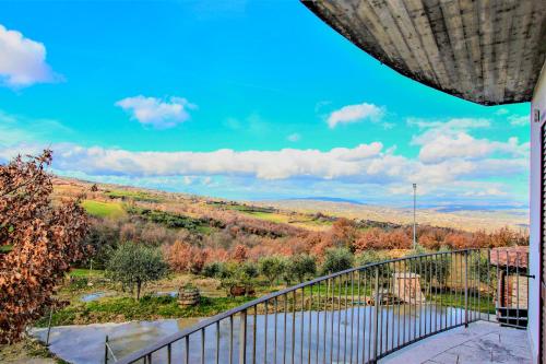 a view from the balcony of a house at Affittacamere Profumo Campestre in Frigento