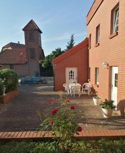 Das Gebäude in dem sich die Ferienwohnung befindet