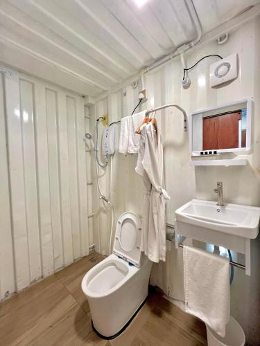 Vannituba majutusasutuses Villa Bari Loft