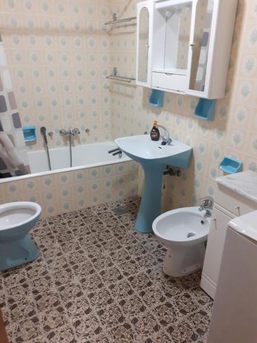 Koupelna v ubytování Apartma Karmen