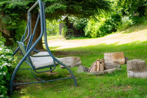 Ein Garten an der Unterkunft Ubytování Omega Sobotín