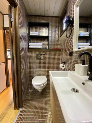 Vannituba majutusasutuses Danzi camping tiny house