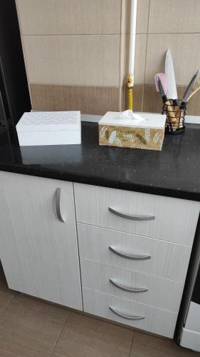 Η κουζίνα ή μικρή κουζίνα στο Alba apartment