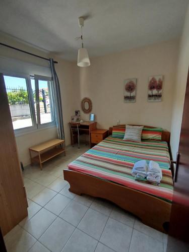 מיטה או מיטות בחדר ב-Accommodation Lydia
