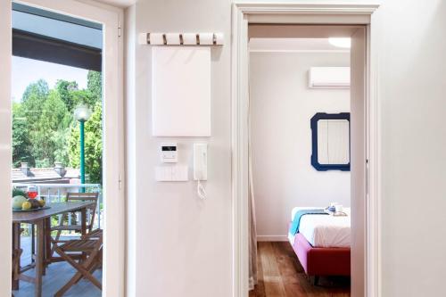 Katil atau katil-katil dalam bilik di La Terrazza di Charlie Portofino Sea View