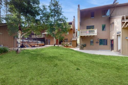 a large yard in front of a building at Ten Mile Haus in Frisco