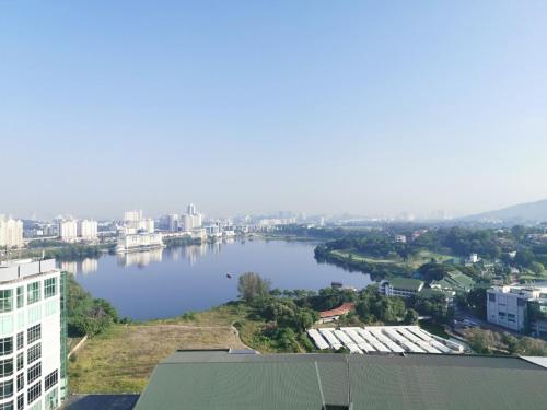 a view of a river from a building at Astetica5 4BR Spacious Home w Netflix WiFi in Serdang