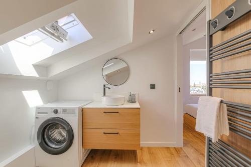 Cama o camas de una habitación en Cosy et Calme proche Lyon