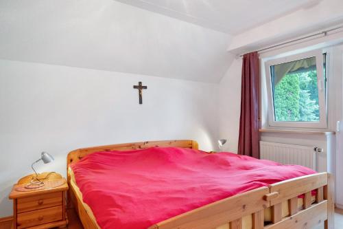 Postel nebo postele na pokoji v ubytování Grundhof Christian Faller