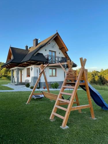 Herní místnost nebo prostor pro děti v ubytování Domek Bajkowy Widok