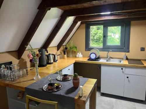 Köök või kööginurk majutusasutuses Danzi camping tiny house