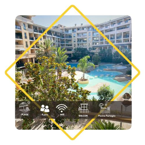 Le Beach 1 min plage , piscine , terrasse