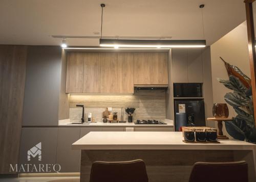 Η κουζίνα ή μικρή κουζίνα στο Luxury apartment steps from Plaza de Armas