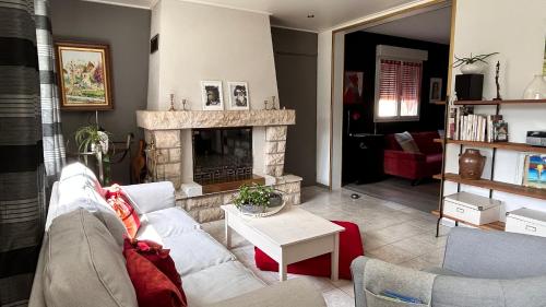 Χώρος καθιστικού στο Le Clos de l'Autel