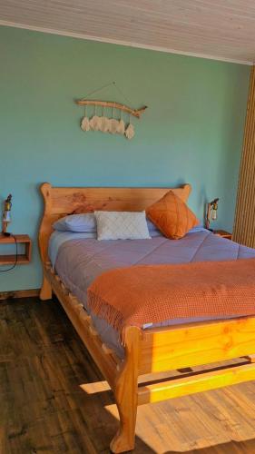 Una cama o camas en una habitación de Alto Catrianca