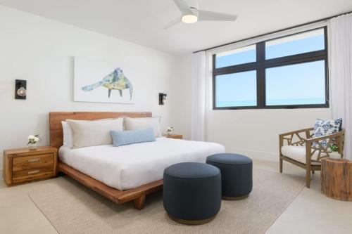 Ένα ή περισσότερα κρεβάτια σε δωμάτιο στο Villa Oceanview Turks Caicos