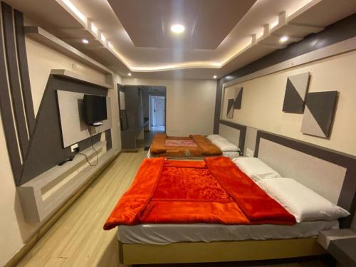 Letto o letti in una camera di Hotel Golden City