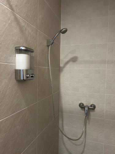 a shower with a shower head in a bathroom at LEON 38 Apartments Private Parking - EaW Homes in Estepona