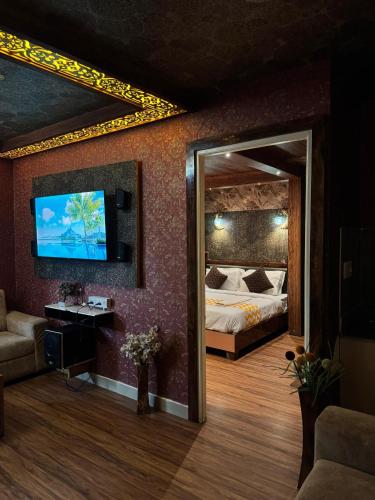 Cama o camas de una habitación en KORAMANGALA Suites