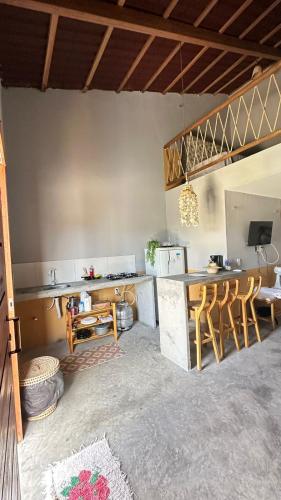 Dapur atau dapur kecil di Recanto BeGê