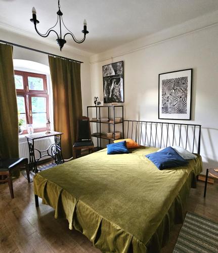 Postel nebo postele na pokoji v ubytování Cieszynek