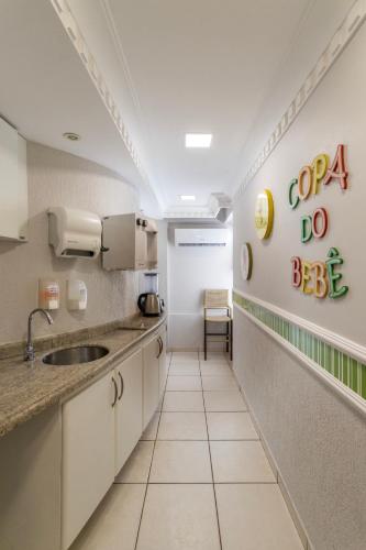 Dapur atau dapur kecil di Rio Quente Resorts - Hotel Turismo
