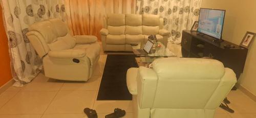 TV a/nebo společenská místnost v ubytování Chikusi Residence