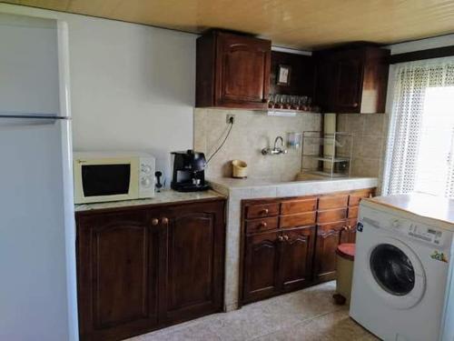 Køkken eller tekøkken på Къщи за гости Костови