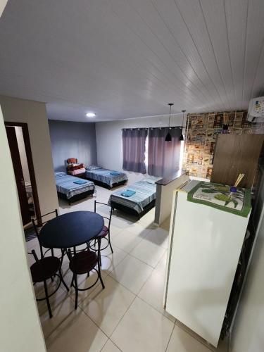 Ruang duduk di Apartamento em Lins - apto 06