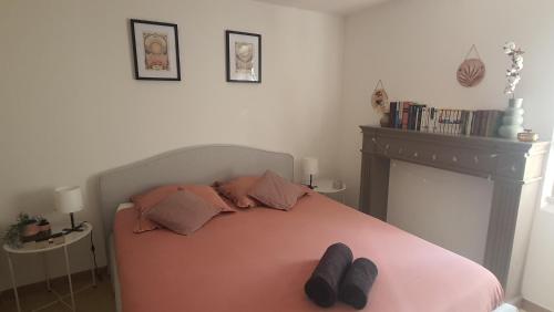 Postel nebo postele na pokoji v ubytování Cocon de Provence