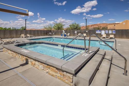 a swimming pool at a resort with at Rim Village M4 in Moab