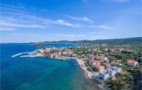 an aerial view of a small island in the water at Villa Royal House 2 in Pašman