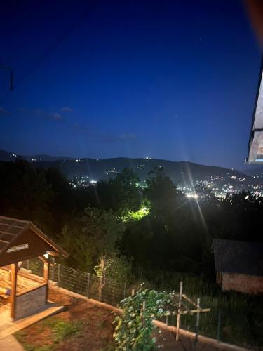 a view of a city at night at White house Sarajevo in Sarajevo