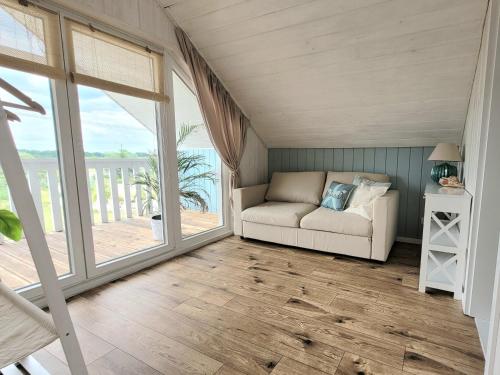Χώρος καθιστικού στο Coco Beach Cupel - Domek AQUA