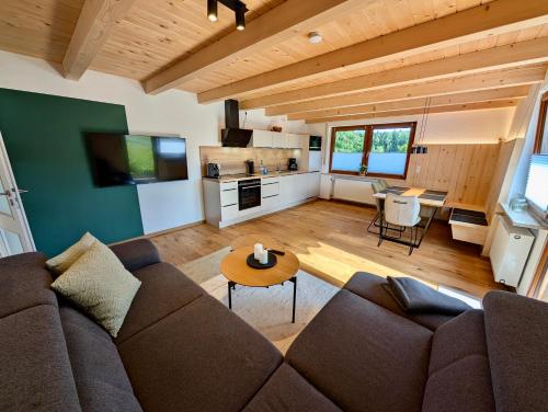 Kuchyň nebo kuchyňský kout v ubytování Gästehaus Philipp