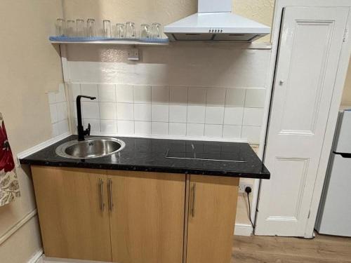 Kuchyň nebo kuchyňský kout v ubytování Studio flat central harrow