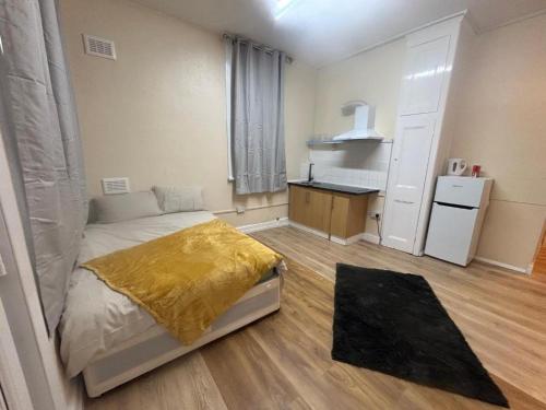 Kuchyň nebo kuchyňský kout v ubytování Studio flat central harrow