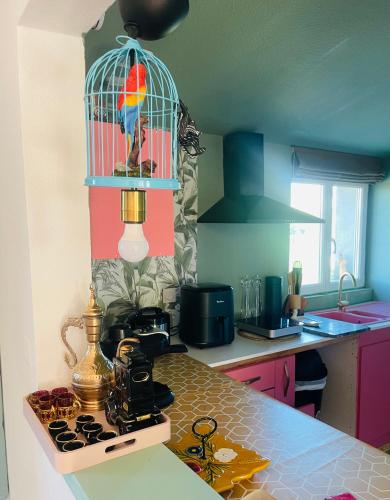 Η κουζίνα ή μικρή κουζίνα στο Maison n2 Donasete T1