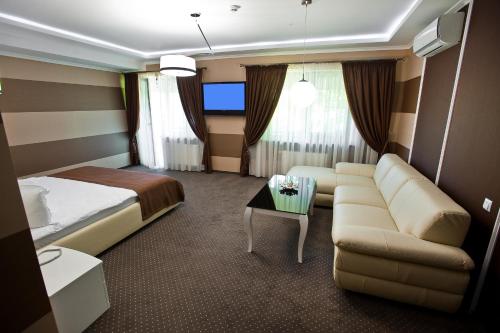 Hotel Complex Dachaにあるベッド