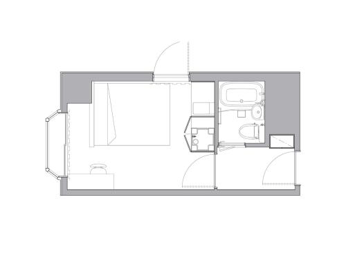 Apartment Hotel DIG the OSAKAの見取り図または間取り図