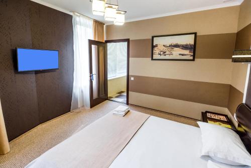 Hotel Complex Dachaにあるベッド