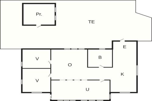 a block diagram of a house at 4 star holiday home in MELLBYSTRAND in Mellbystrand