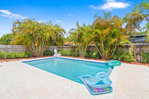Πισίνα στο ή κοντά στο Boho Style 5 BR 2,5 BT Heated Pool Fit 14