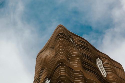 a brown building with the sky in the background at Luxurious Lincoln Park Home with Gourmet Kitchen in Chicago