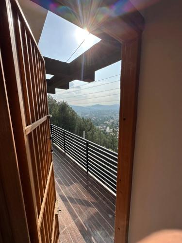 Balkón nebo terasa v ubytování Sharfus cottage