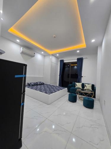 Postel nebo postele na pokoji v ubytování Hea Apartment