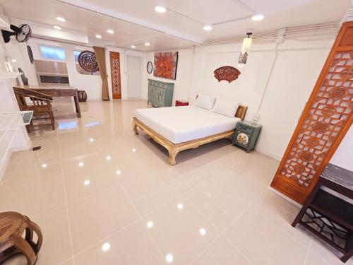 Η κουζίνα ή μικρή κουζίνα στο Crane nest 1 Easy-peasy no stairs