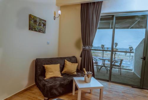 Ruang duduk di Sur La Mer Hotel Ashdod